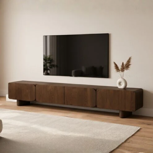 Elin Tv meubel Walnoot Pootjes 230 cm