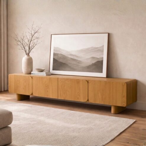 Elin tv meubel Naturel Pootjes 200 cm