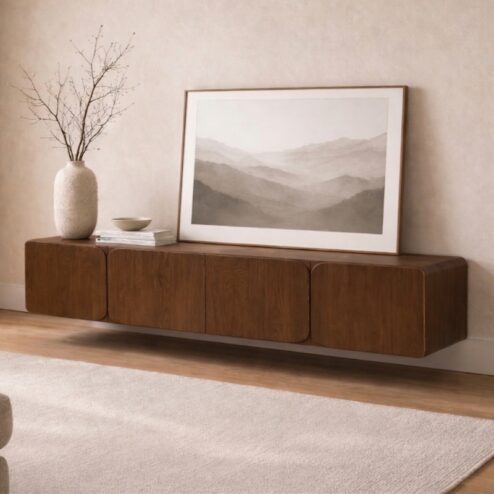 Elin tv meubel Walnoot Zwevend 170 cm