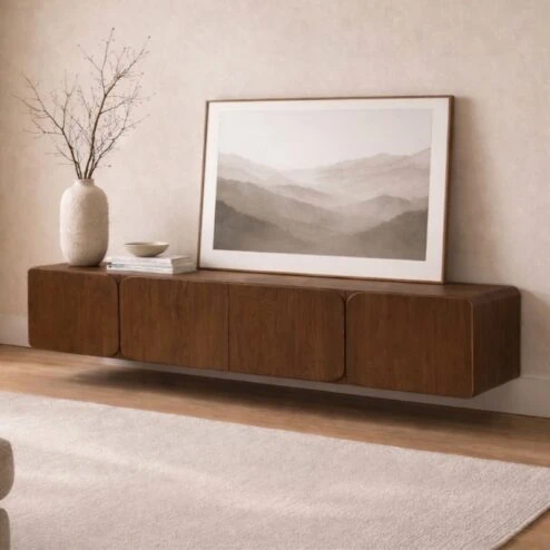 Elin tv meubel Walnoot Zwevend 170 cm