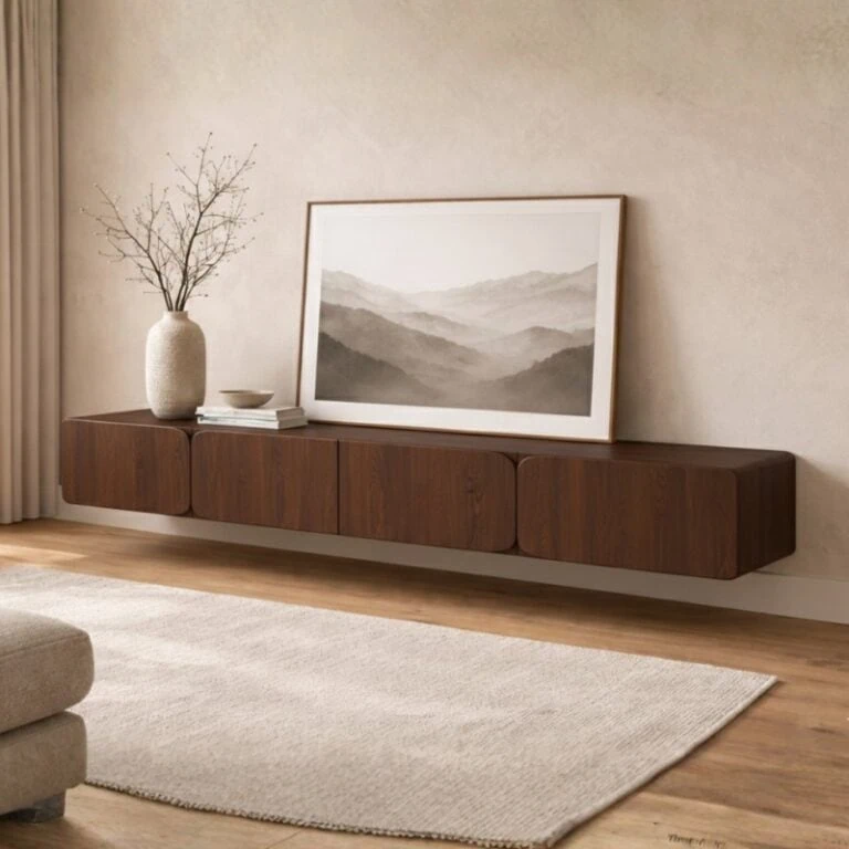 Elin tv meubel Walnoot zwevend 230 cm