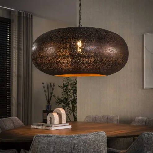 Florida 1-lichts Hanglamp XL koper 90cm