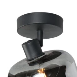 Gabriella 1-lichts Spot Smoke Glas