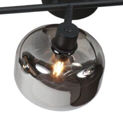 Gabriella 3-lichts Plafondlamp Smoke Glas