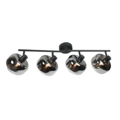 Gabriella 4-lichts Plafondlamp Smoke Glas