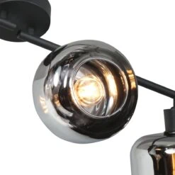 Gabriella 4-lichts Plafondlamp Smoke Glas