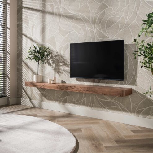 Giorgia Wandplank hoog Acaciahout Bruin 200cm