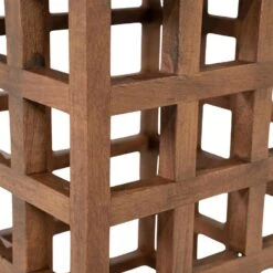 Heras Bijzettafel Bruin glas 40cm