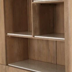 Inglegplank Koba Vakkenkast XL Beige Marmer Set van 4