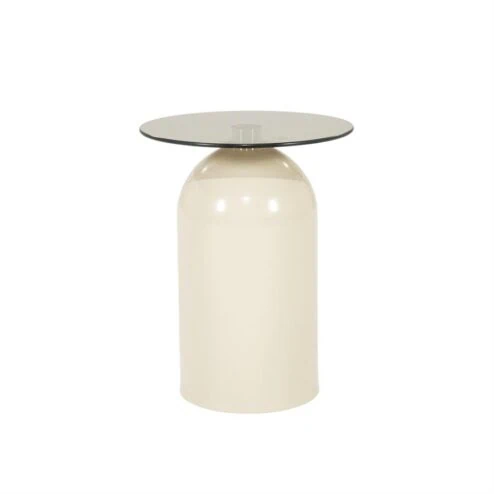 Irona Bijzettafel rond Beige 39cm