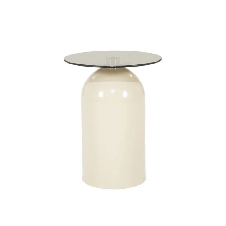 Irona Bijzettafel rond Beige 39cm