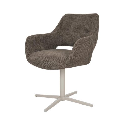 Jaden Eetkamerstoel Bruin met zandpoot