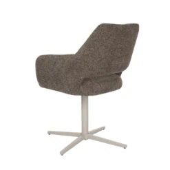 Jaden Eetkamerstoel Bruin met zandpoot