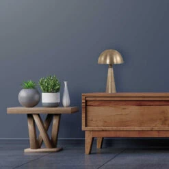 Javier 1-lichts Tafellamp Brons Metaal