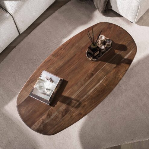 Jennie Salontafel deens ovaal Bruin 135cm
