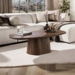 Jennie Salontafel deens ovaal Bruin 135cm