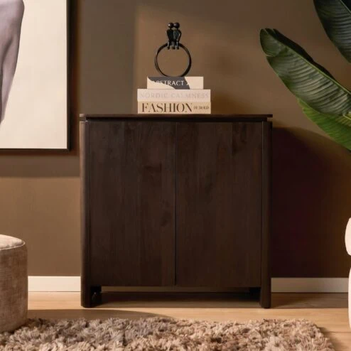 Koba Dressoir Bruin Mangohout 100cm
