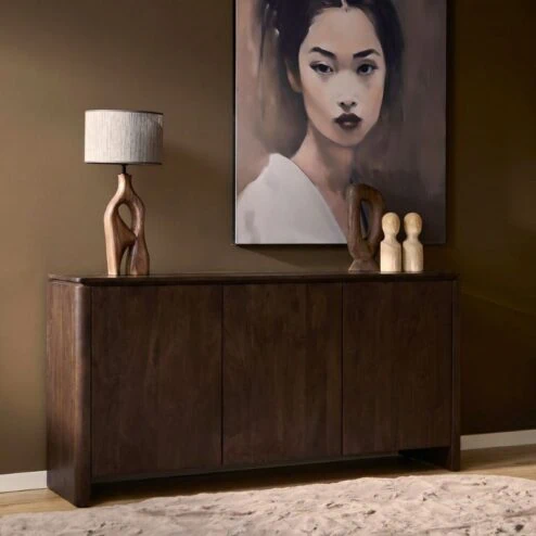Koba Dressoir Bruin Mangohout 165cm