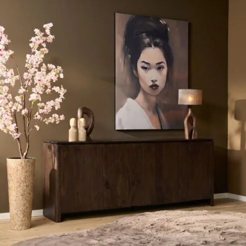 Koba Dressoir Bruin Mangohout 210cm