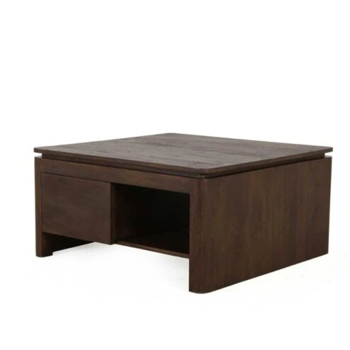 Koba Salontafel vierkant Bruin Mangohout 80cm