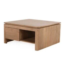 Koba Salontafel vierkant Naturel Mangohout 80cm