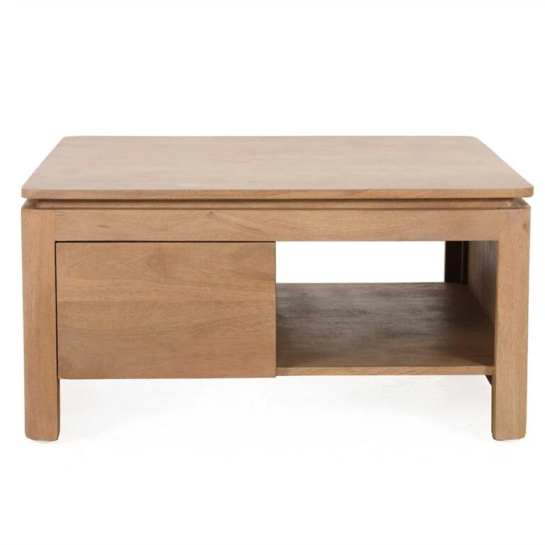 Koba Salontafel vierkant Naturel Mangohout 80cm