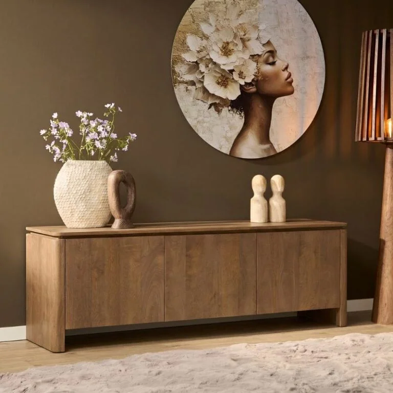 Koba Tv meubel Naturel Mangohout 165cm (6)