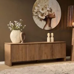 Koba Tv meubel Naturel Mangohout 210cm