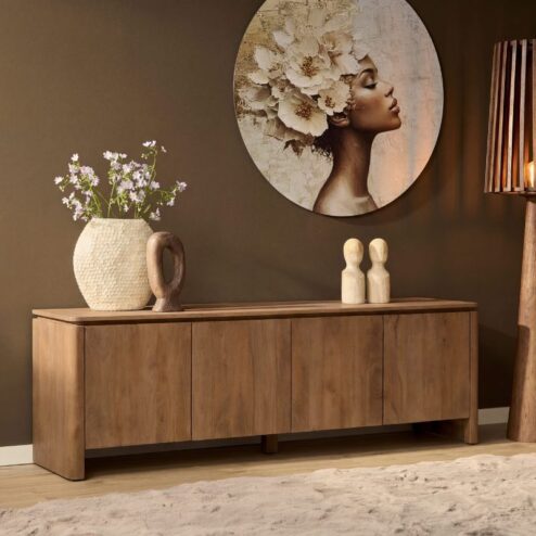 Koba Tv meubel Naturel Mangohout 210cm