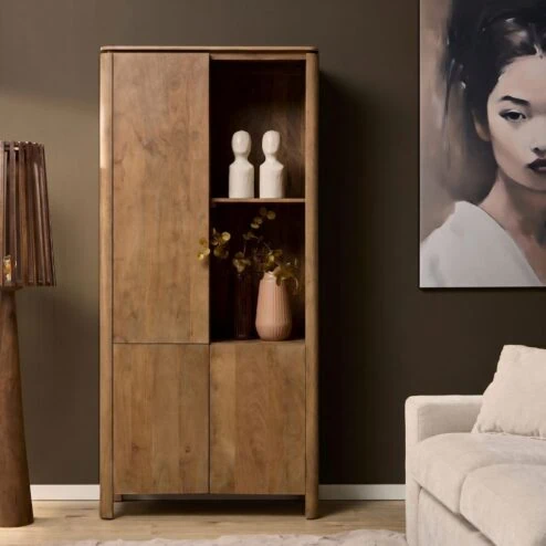 Koba Vakkenkast Naturel Mangohout 90cm