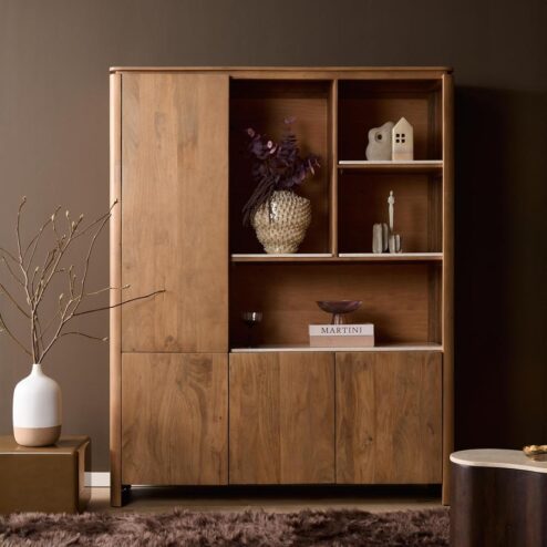 Koba Vakkenkast XL Naturel Mangohout 160cm