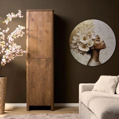 Koba Wandkast Naturel Mangohout 55cm