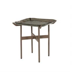 Liri Bijzettafel Bruin glas 43cm