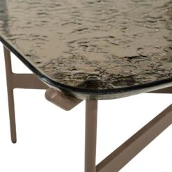 Liri Salontafel Bruin glas 98cm