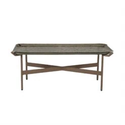 Liri Salontafel Bruin glas 98cm