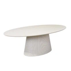 Livia Eettafel Ovaal Zand 210cm