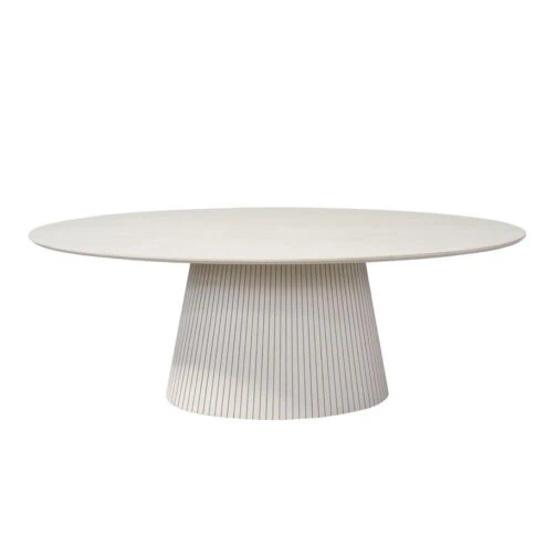 Livia Eettafel Ovaal Zand 210cm