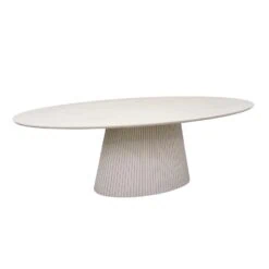 Livia Eettafel Ovaal Zand 240cm