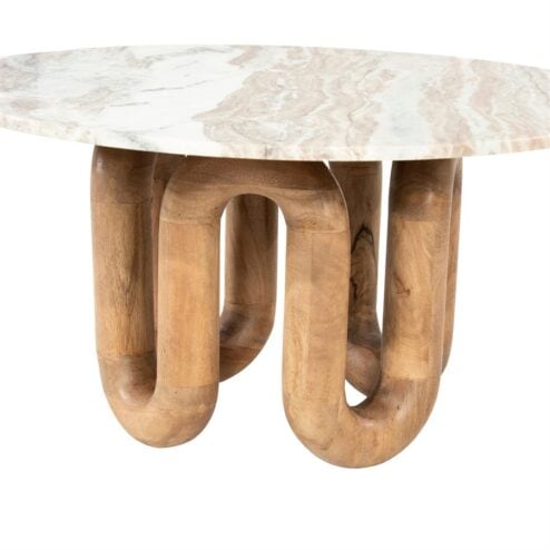 LoopStone Salontafel rond Naturel 80cm