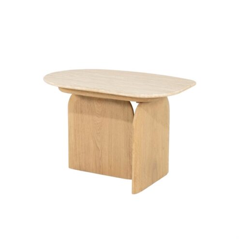 Lova Bijzettafel Naturel travertin 60cm