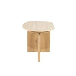 Lova Bijzettafel Naturel travertin 60cm