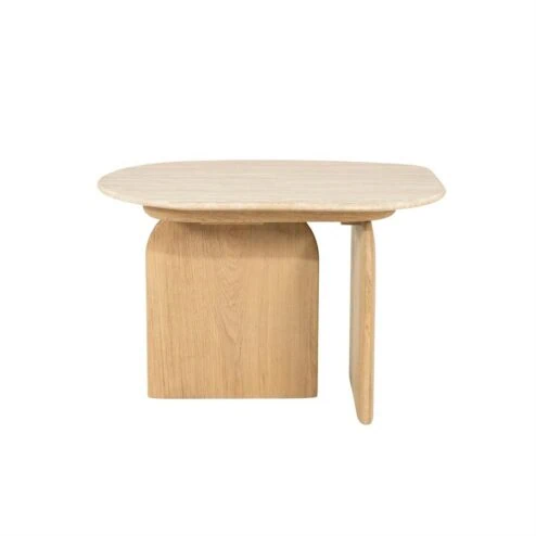 Lova Bijzettafel Naturel travertin 60cm