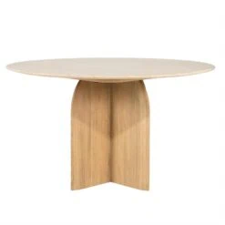 Lova Eettafel Rond Naturel travertin 130cm