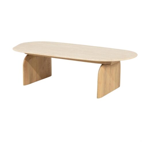Lova Salontafel organisch Naturel travertin 115cm