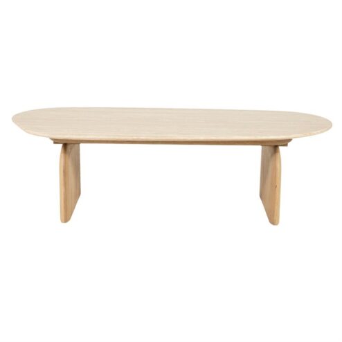 Lova Salontafel organisch Naturel travertin 115cm