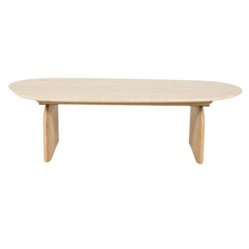 Lova Salontafel organisch Naturel travertin 115cm