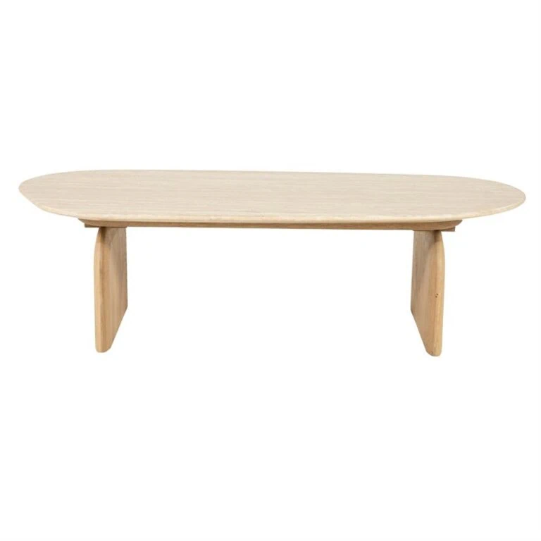 Lova Salontafel organisch Naturel travertin 115cm