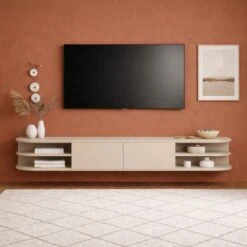 Luca zwevend Tv meubel Zand 190 cm
