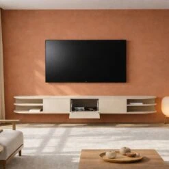 Luca zwevend Tv meubel Zand 250 cm