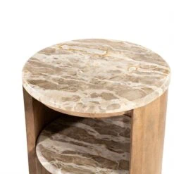 Marbelon Bijzettafel rond Naturel 40cm